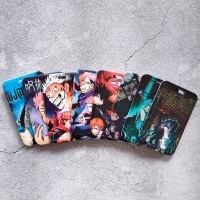 学生食事カード バスカードセット アニメ周辺機器 スペルリターン名札 ストラップ付き 五条五伏 黒江カードバッグ