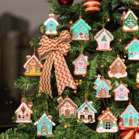 2025 クリスマス新居ペンダント装飾スノーフレーク diy クリスマス用品シーンパーティー装飾