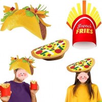 カーニバルパーティー子供用小道具頭飾り装飾タコスチップピザハット