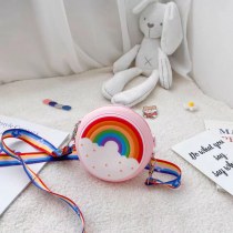 子供 のドーナツシリコンバッグレインボーシリコンクロスボディバッグかわいいファッションショルダー小銭入れサプライバッグ女性のための