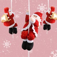 クリスマス装飾クライミングロープサンタクロース人形ペンダント天井装飾人形ショッピングモールウィンドウ装飾卸売