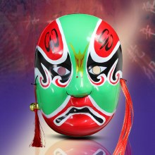中国風塗装京劇マスク、オペラ京劇マスク型、変面マスク、アクセサリー、ドレスアップ小道具