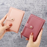 女性の超薄型カードホルダー韓国スタイル小銭入れジッパーカードバッグキャンディーカラーバス学生銀行カードホルダードルバッグ