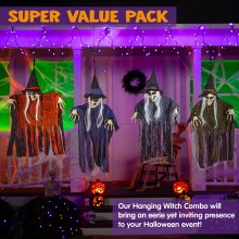 新しいハロウィーンの小道具魔女装飾ハンギングゴーストホラーウィッチハンギングゴーストシーンレイアウト装飾おもちゃ