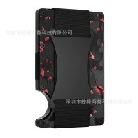 新しい鍛造カーボン炭素繊維パターンカードホルダー RFID 盗難防止ブラシアルミ合金カードホルダー抗消磁金属カードホルダー