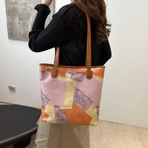 女性のためのバッグ 2024 ステッチ牛革ショルダーバッグ Baigou レディースバッグ新しいファッション 大容量 トートバッグ女性の通勤バッグ