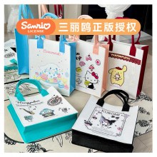 学生大容量ハンドバッグハンドバッグかわいい漫画ショッピングバッグ女の子ハンドバッグフェルトバッグ