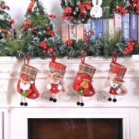 クリスマスデコレーション、クリスマスストッキングペンダント、クリスマスストッキングギフトバッグペンダント、ギフトバッグソックスペンダント