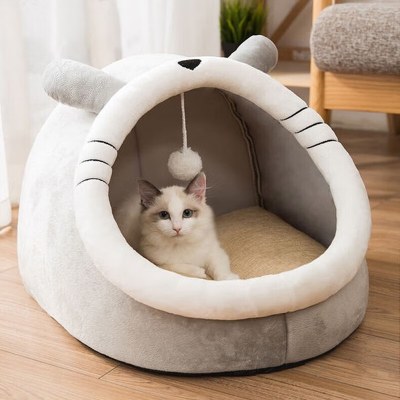 オールシーズン対応のユニバーサル半密閉パッ ケージ 、かわいい猫の巣、インターネット有名人の猫の巣、犬の巣、冬暖かい犬の巣、ペットの巣