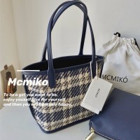 新しいスタイルのバッグハンドバッグ女性の小さなバッグ新しいスタイルの野菜バスケット女性のバッグハンドヘルドチェック柄バッグ