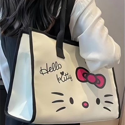 シンプルなワンショルダーキャンバスハンドバッグ、カジュアル、スタイリッシュ、 上品 な女性向けの高級トートバッグ