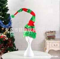 クリスマスコスプレ面白いストライプエルフ帽子クリスマス帽子男性女性クリスマスツリー帽子