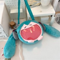 日本の初音ミク二次元かわいい女の子クロスボディ漫画人形バックパック学生バッグ透明痛みバッグシリーズ