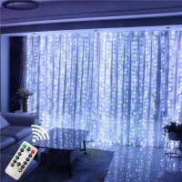 LEDカーテンライト銅線ライトUSBリモコンタイミング8つの機能部屋の装飾スターライトフェアリーライト