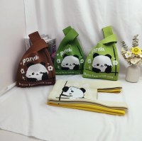 トラベルギフトバッグ ハッピーパンダ ニットバッグ ハンドバッグ ベスト ベストバッグ