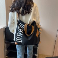 日本のトートバッグ大容量ショルダークロスボディバッグ女性の手紙キャンバスバッグ学生パーティーハンドバッグ