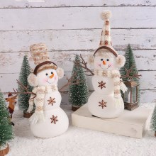 クリスマスショートハット雪だるま人形香港愛クリエイティブデスクトップ装飾クリスマスシーンアレンジメント