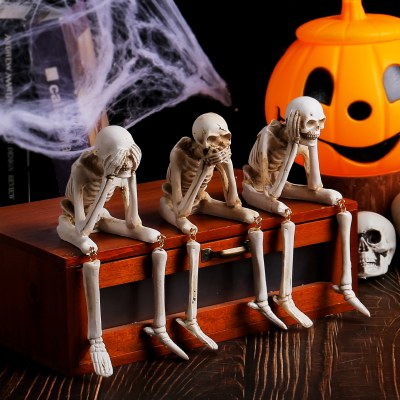 ハロウィン スケルトン 樹脂 オーナメント ゴースト フェスティバル 雰囲気 スケルトン スケルトン クラフト デコレーション