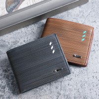 ショートウォレット メンズ ヨーロッパとアメリカの若者 マルチカード スロット ウォレット メンズ 横型 トレンド チケット ホルダー