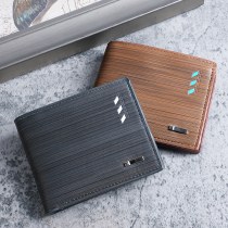 ショートウォレット メンズ ヨーロッパとアメリカの若者 マルチカード スロット ウォレット メンズ 横型 トレンド チケット ホルダー