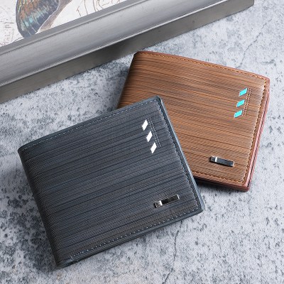 ショートウォレット メンズ ヨーロッパとアメリカの若者 マルチカード スロット ウォレット メンズ 横型 トレンド チケット ホルダー