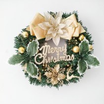 新しいクリスマス装飾ガーランド 30 センチメートル模擬弓松ぼっくりガーランドクリスマス装飾ドア吊り