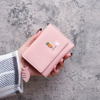 女子学生のための新しいスタイルの財布、甘くてかわいい三つ折り小さな財布、小銭入れ、ミニおしゃれなカード入れ、多機能財布