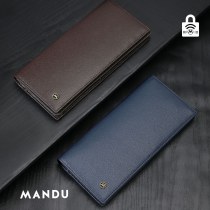 新しい本革メンズ財布多機能盗難防止ブラシ小銭入れ男性用