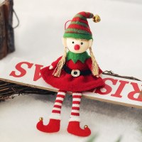 クリスマスデコレーションインかわいい風エルフ人形人形オーナメントクリスマスツリーペンダント