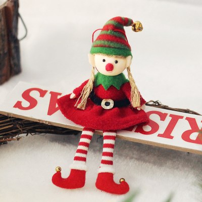 クリスマスデコレーションインかわいい風エルフ人形人形オーナメントクリスマスツリーペンダント