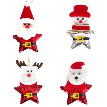 ホリデーデコレーション、クリスマス人形ペンダント、雪だるま、ヘラジカ、クマ、クリスマスツリーデコレーションペンダント