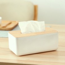 日本のシンプルな木製カバーデスクトップ家庭用ティッシュボックス紙収納紙箱家庭用車用