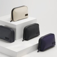 多機能 pu デジタルバッグ大容量防水便利な収納袋携帯電話ヘッドセットデータケーブル収納袋無地