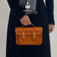 手作りヴィンテージ本革レディースバッグクロスボディバッグ第一層牛革オイルワックスケンブリッジバッグレディースバッグ