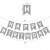 灰色鱼尾生日拉旗