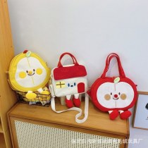 新しいキャンバス漫画バッグクロスボディバッグハンドバッグ日本人学生バックパックBaidaカジュアルバッグ