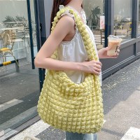 日本のバブルクラウドバッグ新鮮な大容量クロスボディバッグトートバッグショルダーキャンバスバッグ学生シンプルなクラスバッグ