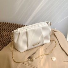 女性のためのバッグ 2024 新しいニッチデザインチェーン団子バッグシングルショルダークロスボディバッグデザインテクスチャニッチレトロバッグ