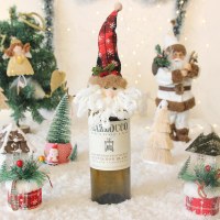 サンタクロース雪だるまワインボトル人形セットクリスマスツリートップ人形ペンダントクリスマス日用品卸売
