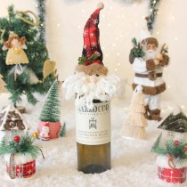 サンタクロース雪だるまワインボトル人形セットクリスマスツリートップ人形ペンダントクリスマス日用品卸売