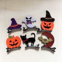 ハロウィン ヘアピン ヘッドドレス 子供用 パフォーマンス ダンス 衣装 小道具 カボチャ 魔女 ヘアアクセサリー