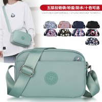 防水ナイロンオックスフォード布レディースバッグショルダーバッグ中年マザーバッグクロスボディバッグ義母カジュアル布バッグプリントバックパック