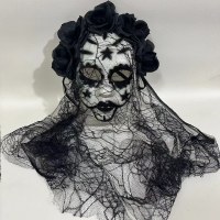 メキシコデッドフェスティバルメイクアップダンスマスクハロウィーンハロウィーン問題