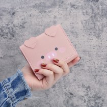 女性用の短い三つ折り 財布 、漫画のかわいい学生用の小さな 財布 、韓国スタイルのマルチカードスロットレディース 財布