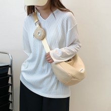 ナイロン団子バッグ日本製万能クロスボディバッグカジュアル大容量キャンバスバッグサマークラスショルダー通勤バッグ