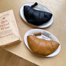 韓国語版インクロワッサンニッチテクスチャクロワッサンバッグ餃子バッグ大容量小銭入れ女性シンプルスポット無地