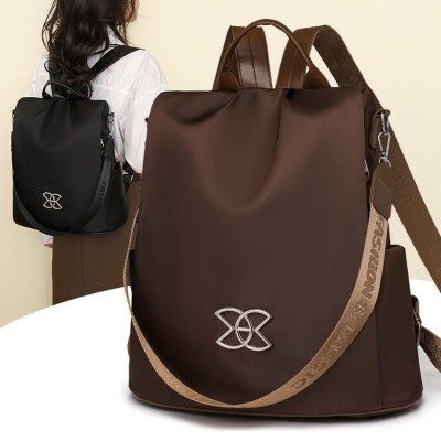 春夏の新作ナイロンカジュアルカレッジスタイルのシングルショルダーとダブルショルダーの女性用通勤バッグ