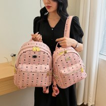 ハイエンドのかわいいクマのプリントのバックパック 20 24 新しいトレンディな PU バックパック バックパック