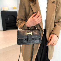 シンプルでファッショナブルな無地ハンドバッグ 2024 春の新作多用途気質ワンショルダークロスボディバッグ女性のための小さな正方形のバッグ