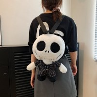 ハロウィンリトルスケルトンジャックぬいぐるみ漫画バックパックカップルショルダークロスボディバッグ親子ギフト